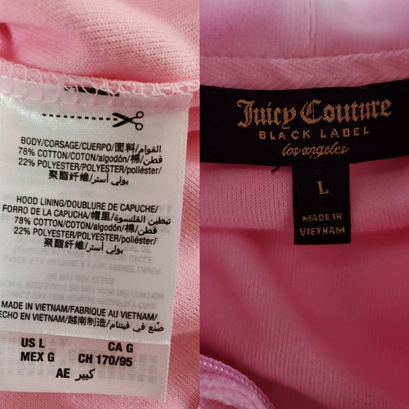 Juicy Couture Pink Velour Tracksuit Jogger Set - Picture 8 of 8
